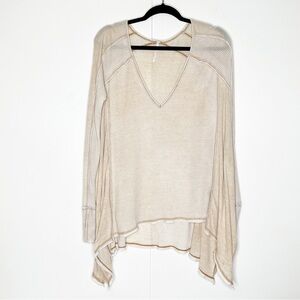 Free People Waffle Knit Top